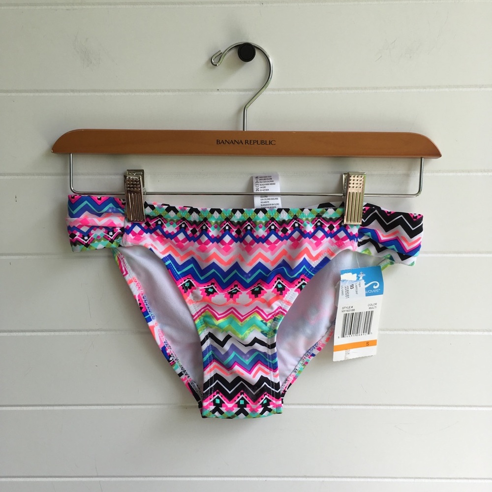 [California Waves] NEW Geometric Side Tab Bikini